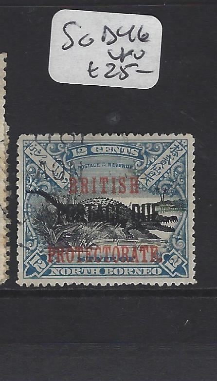 NORTH BORNEO  (PP1307B)  POSTAGE DUE 12C CROCODILE BP  SG D46  VFU