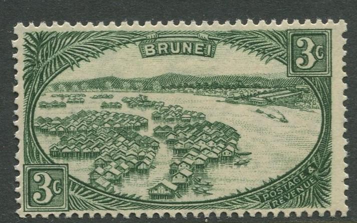 BRUNEI - Scott 64 - Definitive Issue - 1947- 51- MVLH - 3c Stamp