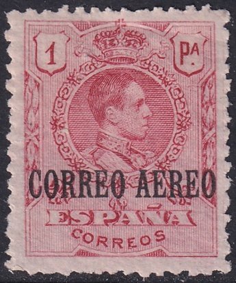 Spain 1920 Sc C5 air post MH*