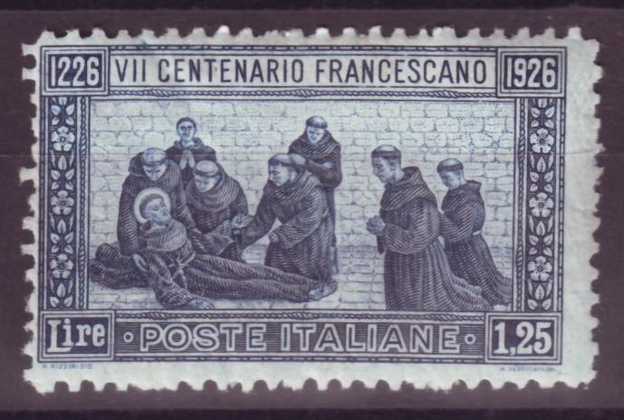 J16942 JLstamps 1926 italy mh #182 st francis