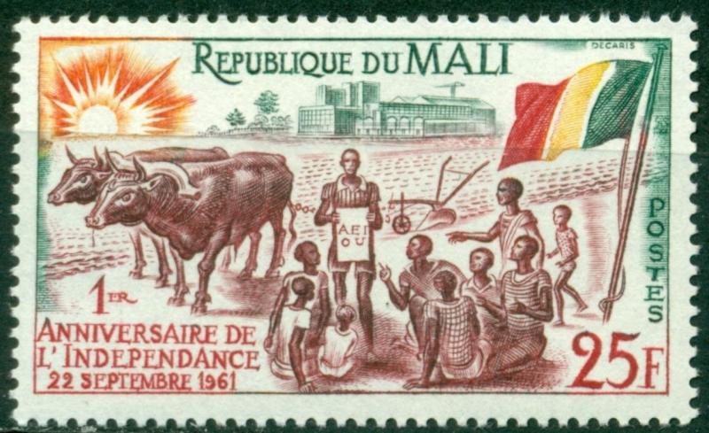 Mali Scott #15 MNH Independence Ann Flag $$