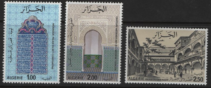 ALGERIA  559-561 MNH FAMOUS BUILDINGS SET 1975