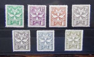 Malta 1953 - 1963 Postage Due set complete to 4d MM SG21 - SG26