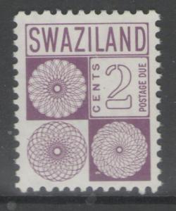 SWAZILAND SGD14 1971 2c POSTAGE DUE MNH