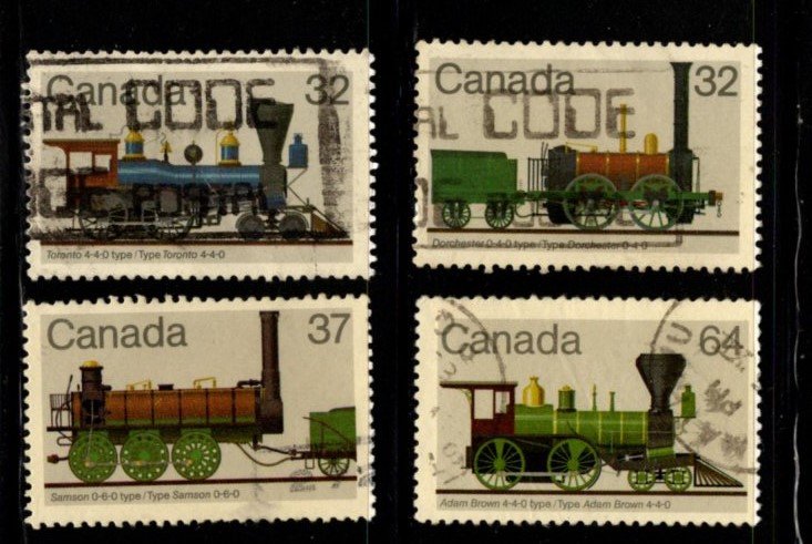 Canada - #999  -1002 Locomotives set/4 - Used