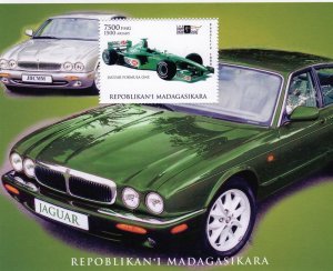 Madagascar 1999  Jaguar Formula 1 HSBC Jaguar XJ Souvenir Sheet Perforated MNH