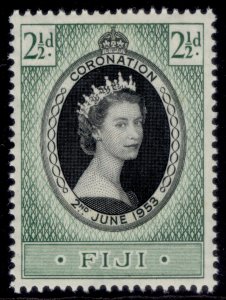 FIJI QEII SG278, 1953 CORONATION, NH MINT.