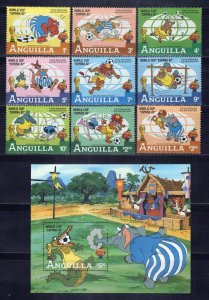 Anguilla 492-501 MNH Disney World Cup Espana '82 ZAYIX 0701M0051