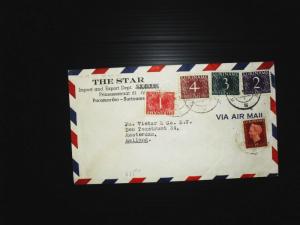 Suriname cover with SC 283 288 287 285 296 (35bde) 