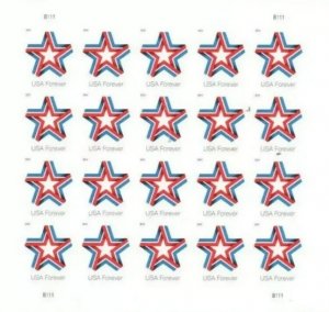 2019 Star Ribbon  forever stamps  5 Booklets 100pcs