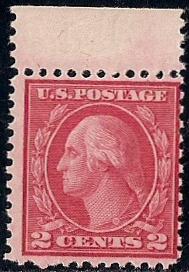 546 2 cent Washington, Carmine Rose Stamp mint OG NH F-VF