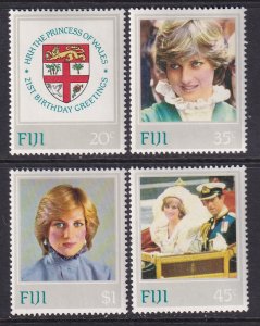 Fiji 470-473 Princess Diana MNH VF