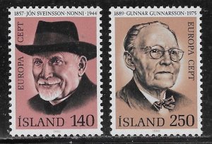 Iceland Scott #'s 528 - 529 MNH