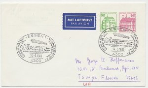 Cover / Postmark Germany 1981 50 Years ago Polar Cruise Graf Zeppelin