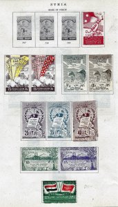 SYIRA  1958-59  A selection of 11 scv $5.15 less 50%=$2.57
