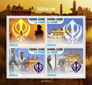 SIERRA LEONE - 2020 - Sikhism - Perf 4v Sheet - Mint Never Hinged