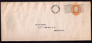 Canada #  EN503-50f  cover to Hamilton Cat $ 5