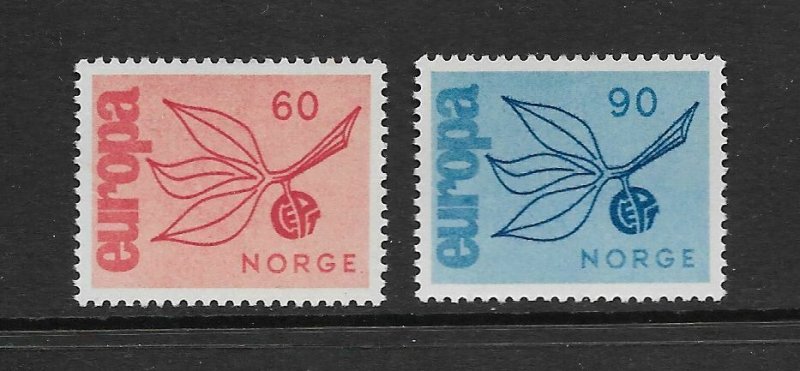 NORWAY - EUROPA 1965 - SCOTT 475 TO 476 - MNH