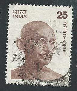 India Scott #676 Mahatma Gandhi used