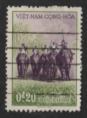 Viet Nam  Scott 63 Used elephant stamp