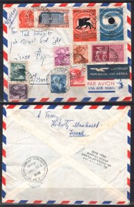 ITALY STAMPS. 1962 EXPRESS COVER TO ISRAEL