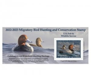 Scott #RW89A 2022 - Mac's Federal Duck Souvenir sheet Mint OG NH FREE ALBUM PAGE 