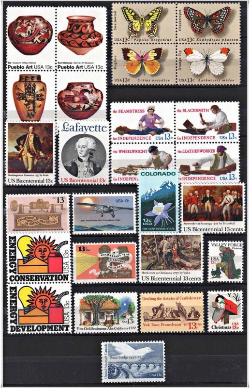 SC#1704//#1730 Commemoratives MNH*