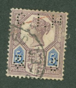 Great Britain #118 Used Single (Perfin)