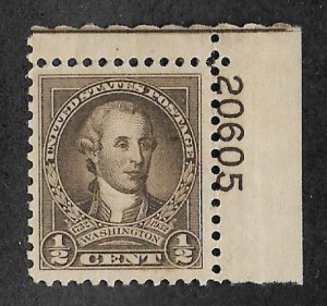 704,Mint plate # 20605