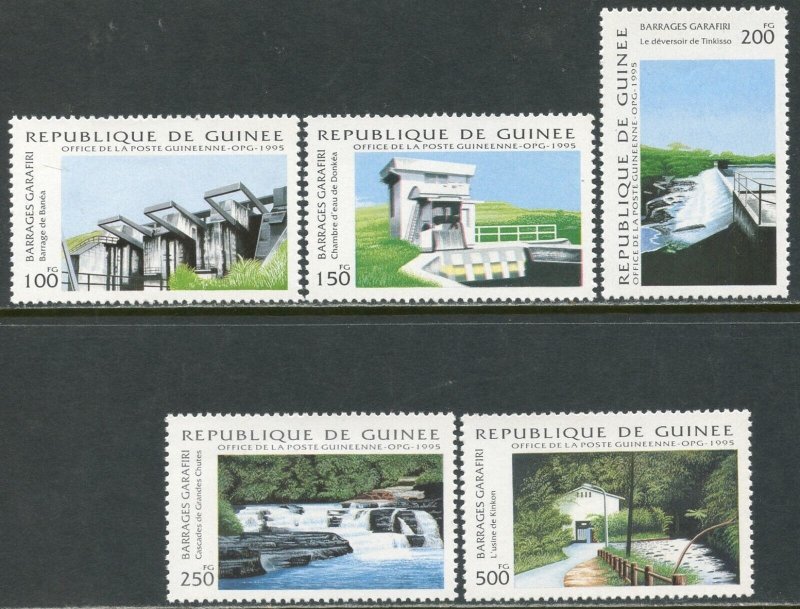 GUINEA Sc#1298-1302 1995 Electric Power Complete Set OG Mint NH