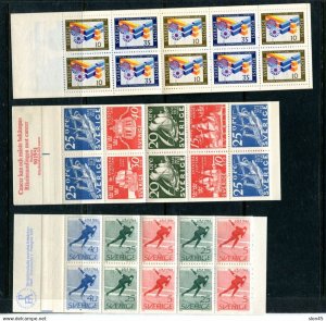 Sweden 3 Booklets MNH Sport ++14125