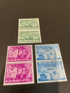 Belgium sc 574-576 MNH pairs comp set