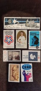 US Scott # 1431-1439; Nine 8c Commems. from 1971; all MNH, og; VF