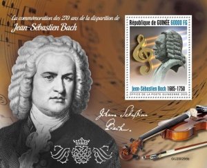 Guinea - 2020 Johann Sebastian Bach - Stamp Souvenir Sheet - GU200266b