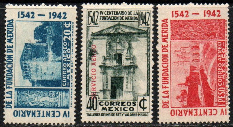 Mexico Sc #C117-C119 Mint Hinged