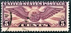 SC#C12 5¢ Winged Globe (1930) Used