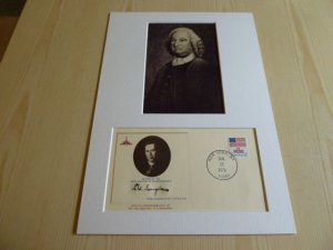 Declaration of Independence USA Cover and mounted photograph mount size A4