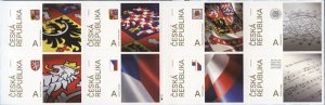 Czech Republic 2018 MNH Stamps Booklet Sc 3745a Flag Coat of Arms Anthem Music