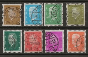 Germany 366-379, 381-84 Mi 410//466 Used VF 1928-32 SCV $32.50 (2 photos) (jr)