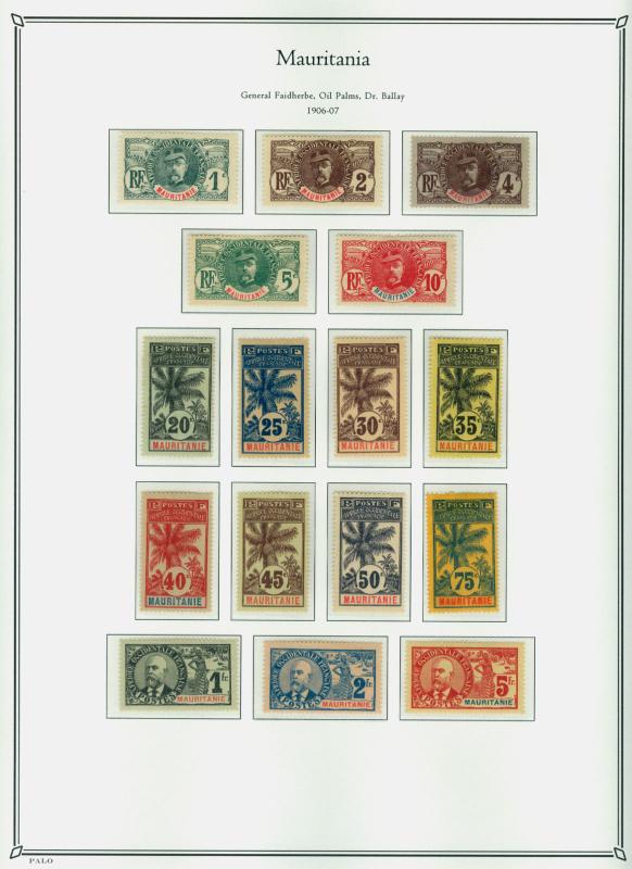 French Colonies 1892-1940 - Complete MINT Collection of 13 different Colonies /*