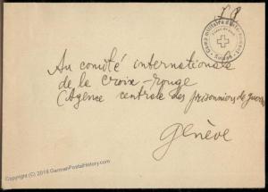 Switzerland WWII Internment Camp Yugoslavian Internee POW Cover 55574