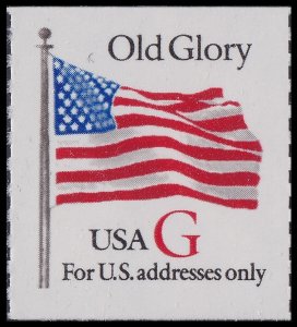 US 2892 Old Glory Red G rate 32c coil single MNH 1994