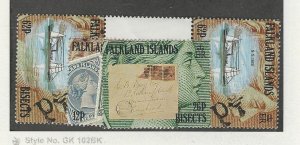 Falkland Islands, Postage Stamp, #541-542, 544 (2ea) Mint NH, 1991 Ship