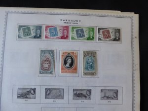 Barbados 1852-1992 Stamp Collection on Scott Album Pages