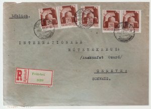 1943 Feldebro Hungary Censored cover to Switzerland International Red Cross
