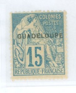 Guadeloupe #19 Unused Single