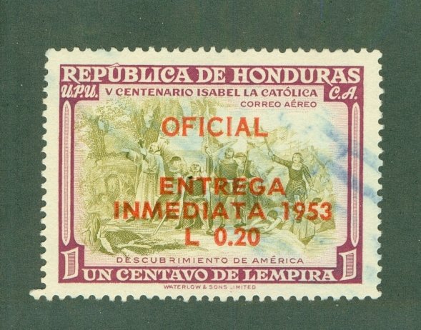 HONDURAS CE1 USED BIN $1.50