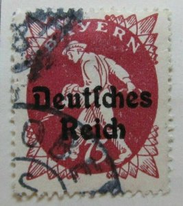 A6P44F85 Germany 1920-21 Bavaria 75pf used