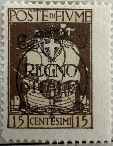 Fiume 1924 Sc.186 Unused