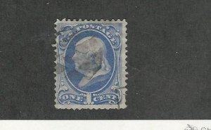 United States, Postage Stamp, #145 Used, 1870 Light Cancel